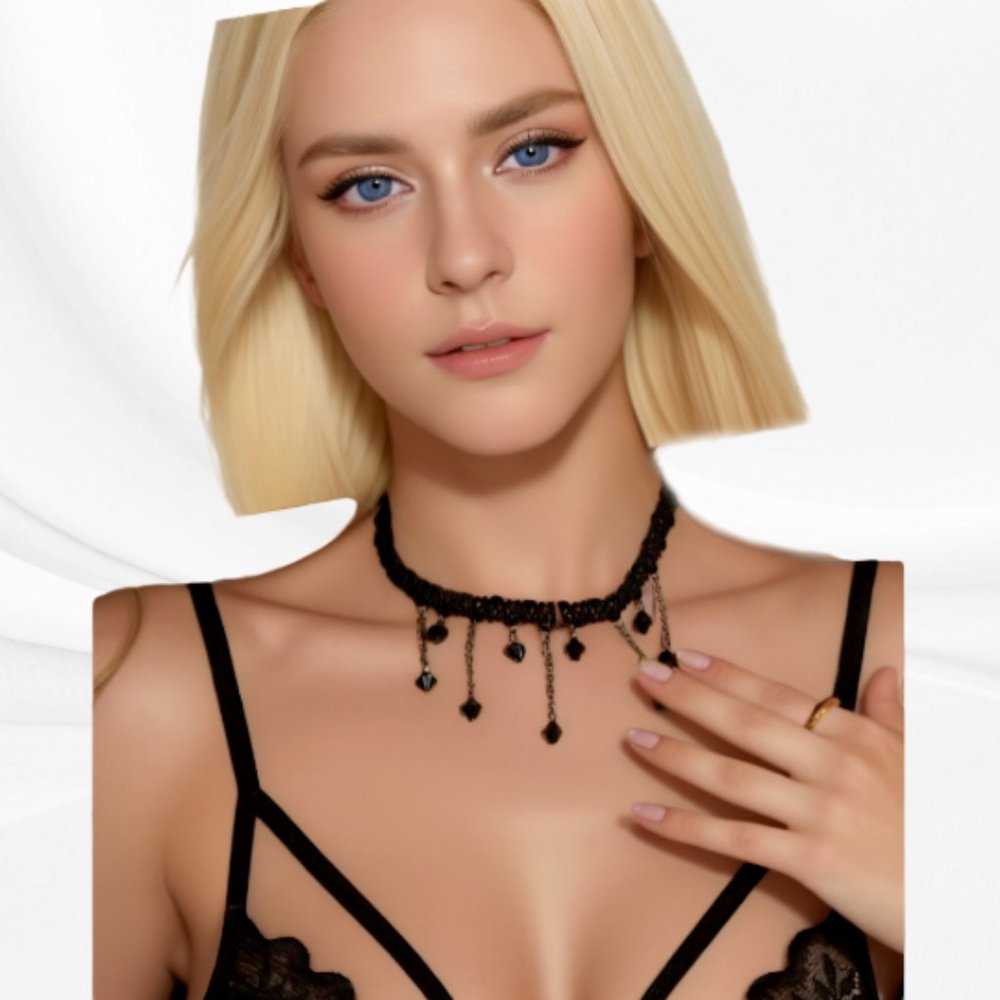 Black vintage necklace